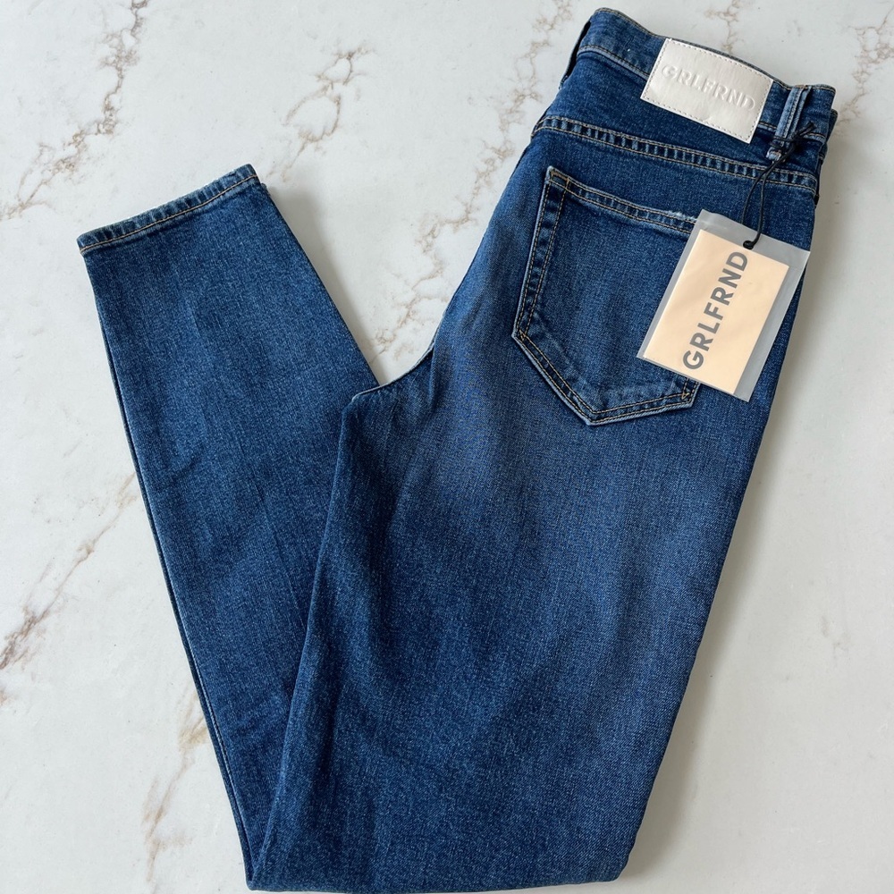 GRLFRND High Rise Stretch Denim - The Kendall